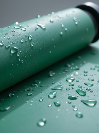 ISO质量管理体系认证证书，绿色封皮，黑色字体，显示认证范围和有效期，背景为白色桌面